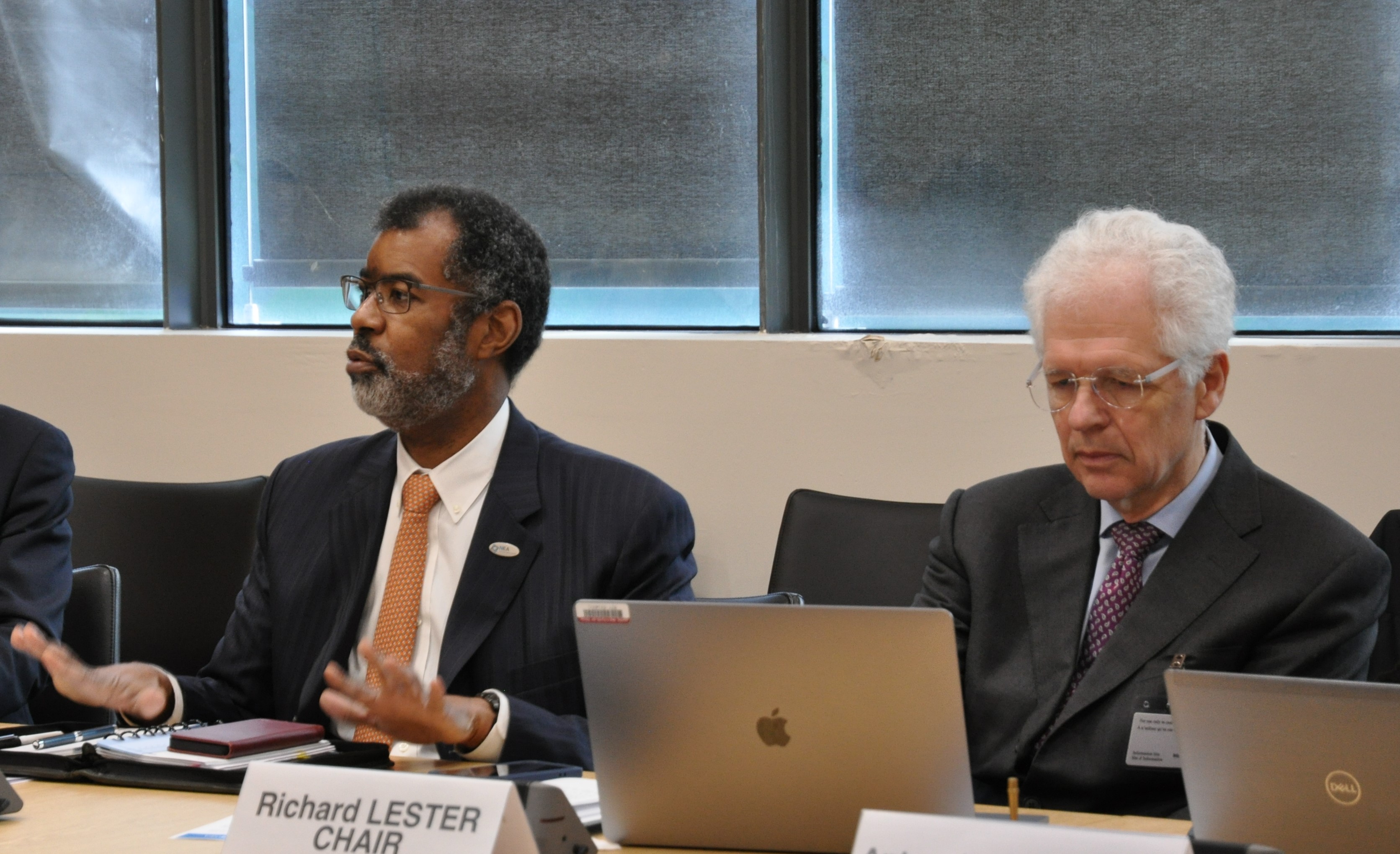 NEA Director-General Magwood and Global Forum Council of Advisors Chair Professor Lester.